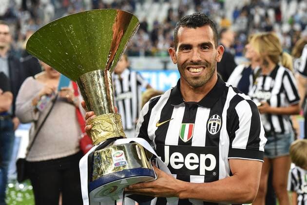 Celebration Juventus Turin - Italienischer Meister Celebration Carlos Tevez - 23-05-2015 Football Calcio serie A ITA Football 2014 2015 Juventus Turin - Napoli SSC . Foto AndreaxStaccioli Insidefoto andreaxstaccioli