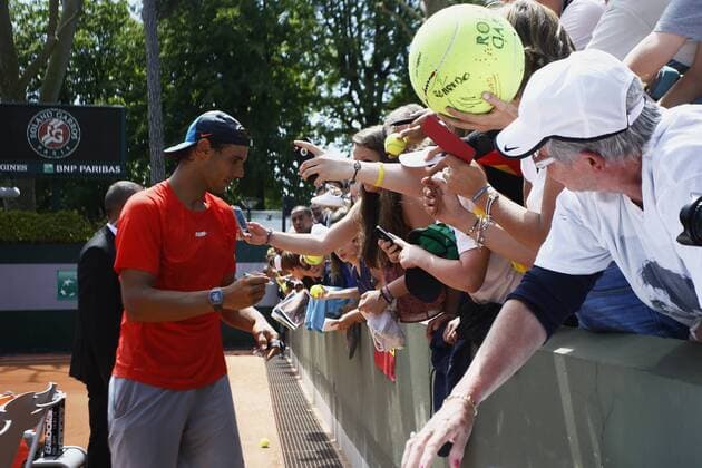 Roland Garros 2015 , ambient, day for kids, Rafael Nadal 