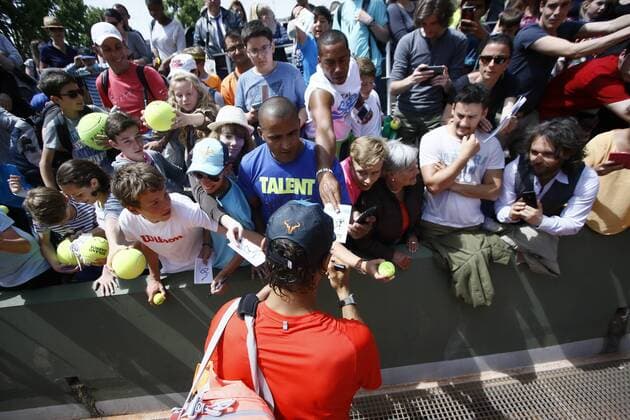 Roland Garros 2015 , ambient, day for kids, Rafael Nadal 