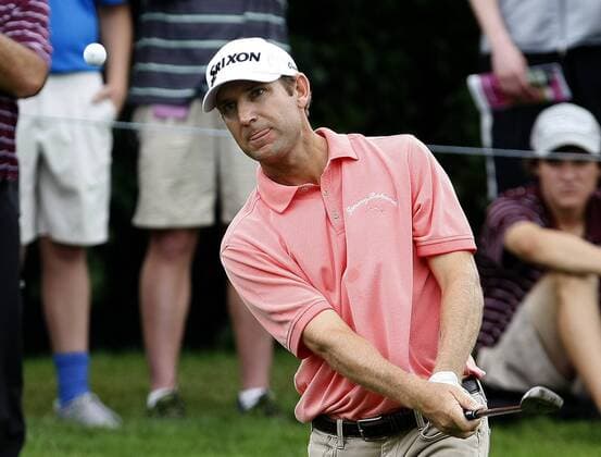 May 23, 2015 - Fort Worth, TX, USA - George McNeill hits a chip shot on the 16th hole during the third round of the Crowne Plaza Invitational at the Colonial in Fort Worth, Texas, on Saturday, May 23, 2015. Crowne Plaza Invitational at the Colonial, third round - ZUMAm67_