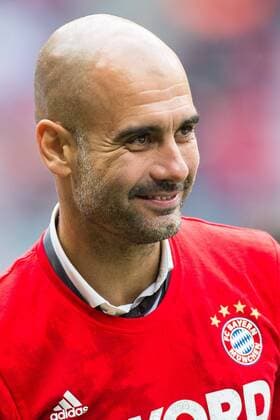 1. Bundesliga, Saison 2014 2015, 34. Spieltag in Muenchen, FC Bayern Muenchen - 1. FSV Mainz 05, Trainer Pep Guardiola (FC Bayern) DeFodi507