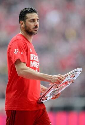 23. Mai 2015: Muenchen, Allianz Arena: Fussball 1. Bundesliga, 34. Spieltag: FC Bayern Muenchen - FSV Mainz 05: Muenchens Claudio Pizarro.