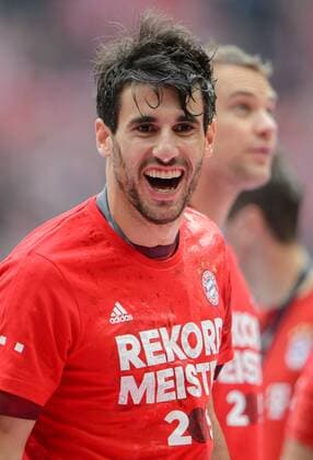 23. Mai 2015: Muenchen, Allianz Arena: Fussball 1. Bundesliga, 34. Spieltag: FC Bayern Muenchen - FSV Mainz 05: Muenchens Javi Martinez.