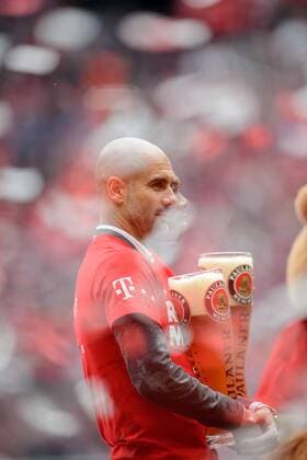 23. Mai 2015: Muenchen, Allianz Arena: Fussball 1. Bundesliga, 34. Spieltag: FC Bayern Muenchen - FSV Mainz 05: Muenchens Trainer Pep Guardiola.