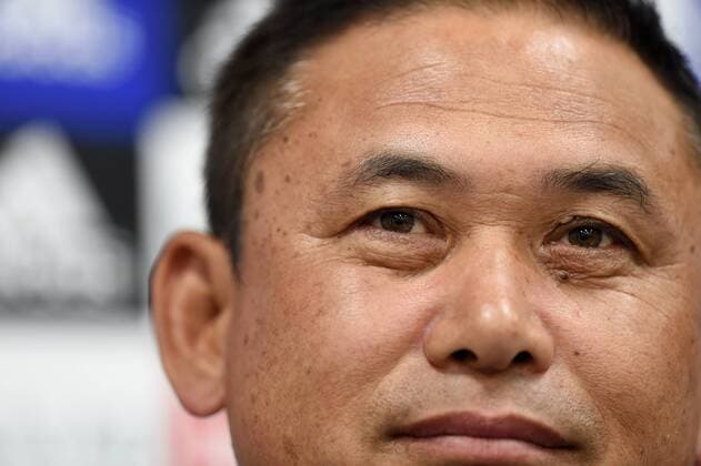 Norio Sasaki (JPN), MAY 23, 2015 - Football Soccer : Norio Sasaki head coach attends a press conference PK Pressekonferenz at Marugame Stadium, Kagawa, Japan. NOxTHIRDxPARTYxSALES.  (dlra005055)