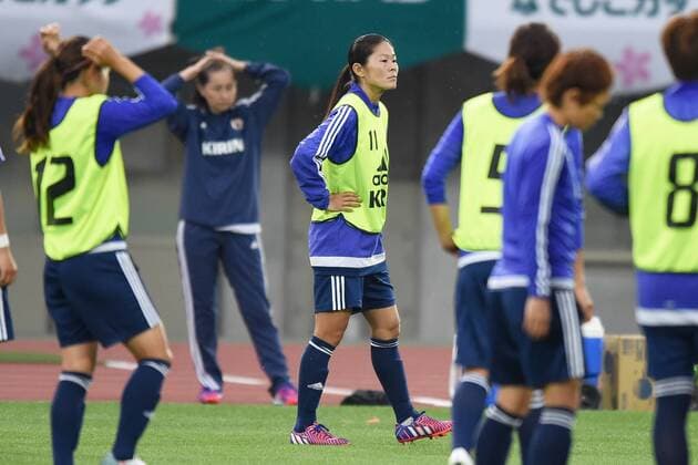 Homare Sawa (JPN), MAY 23, 2015 - Football Soccer : Japan training session at Marugame Stadium, Kagawa, Japan. NOxTHIRDxPARTYxSALES.  (dlra005081)