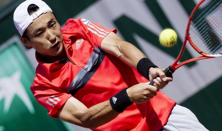 TENNIS - ATP Tennis Herren French Open 2015 PARIS,FRANCE,24.MAY.15 - TENNIS - ATP World Tour, Grand Slam, Roland Garros, French Open. Image shows Go Soeda (JPN). GEPAxpictures xMatthiasxHauer