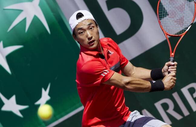 TENNIS - ATP Tennis Herren French Open 2015 PARIS,FRANCE,24.MAY.15 - TENNIS - ATP World Tour, Grand Slam, Roland Garros, French Open. Image shows Go Soeda (JPN). GEPAxpictures xMatthiasxHauer