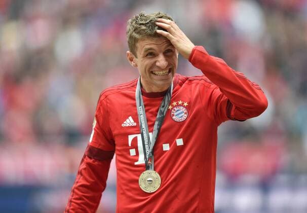 23.05.2015, Fussball, Saison 2014 15, 1. Bundesliga, 34. Spieltag, FC Bayern München - FSV Mainz 05 2:0 Thomas Mueller, Thomas Müller (Bayern Muenchen)