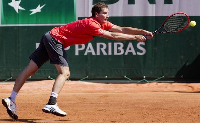 TENNIS - ATP Tennis Herren French Open 2015 PARIS,FRANCE,24.MAY.15 - TENNIS - ATP World Tour, Grand Slam, Roland Garros, French Open. Image shows Florian Mayer (GER). GEPAxpictures xMatthiasxHauer