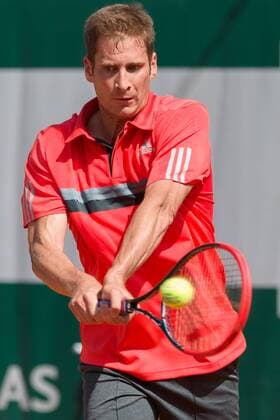 May 24, 2015: Florian Mayer of Germany in action in a 1st round match against Roberto Bautista Agut of Spain on day one of the 2015 French Open tennis tournament at Roland Garros in Paris, France. Bautista Agut won 63 61 63. Sydney Low Cal Media. Tennis 2015: French Open MAY 24 - ZUMAc04_