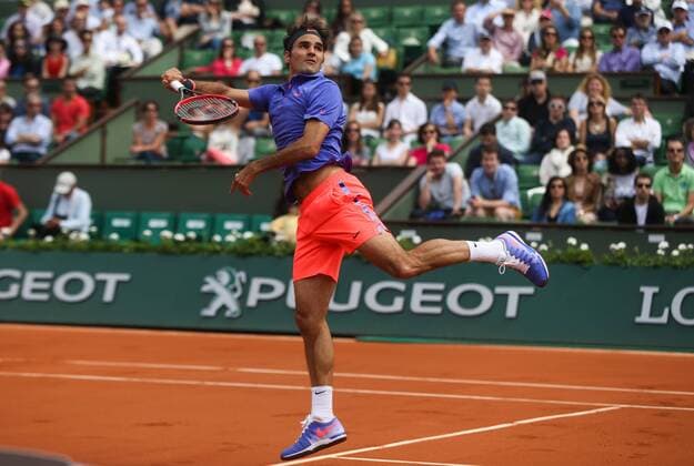 - PARIS, FRANCE: Swiss Roger Federer pictured during men s single first round at Roland Garros tennis tournament in Paris, France, Sunday 24 May 2015. The Roland Garros Grand Slam takes place from 24 May to 07 June 2015. VIRGINIExLEFOUR  x04629647x