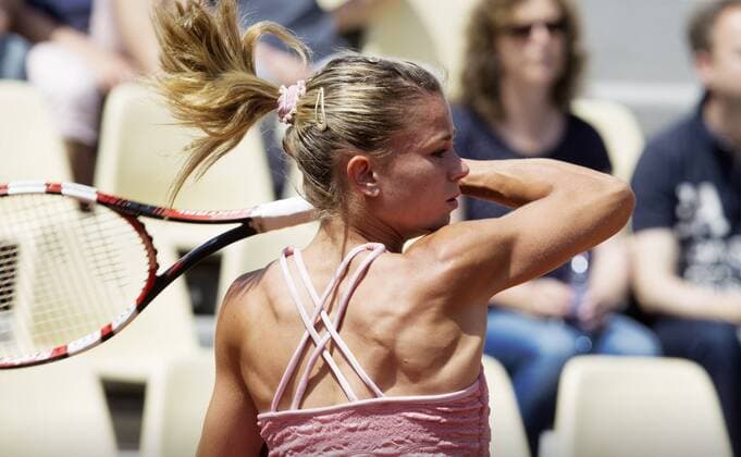 TENNIS - WTA Tennis Damen French Open 2015 PARIS,FRANCE,24.MAY.15 - TENNIS - WTA World Tour, Grand Slam, Roland Garros, French Open. Image shows Camila Giorgi (ITA). GEPAxpictures xMatthiasxHauer
