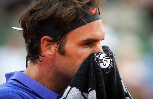 - PARIS, FRANCE: Swiss Roger Federer pictured during men s single first round at Roland Garros tennis tournament in Paris, France, Sunday 24 May 2015. The Roland Garros Grand Slam takes place from 24 May to 07 June 2015. VIRGINIExLEFOUR  x04629661x