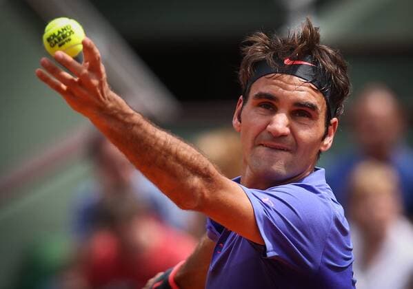 - PARIS, FRANCE: Swiss Roger Federer pictured during men s single first round at Roland Garros tennis tournament in Paris, France, Sunday 24 May 2015. The Roland Garros Grand Slam takes place from 24 May to 07 June 2015. VIRGINIExLEFOUR  x04629663x