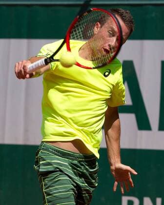 Philipp Kohlschreiber (GER) Tennis - French Open 2015 - Grand Slam ITF ATP Tennis Herren WTA Tennis Damen - Roland Garros - Paris - - France - 24 May 2015. Juergen Hasenkopf