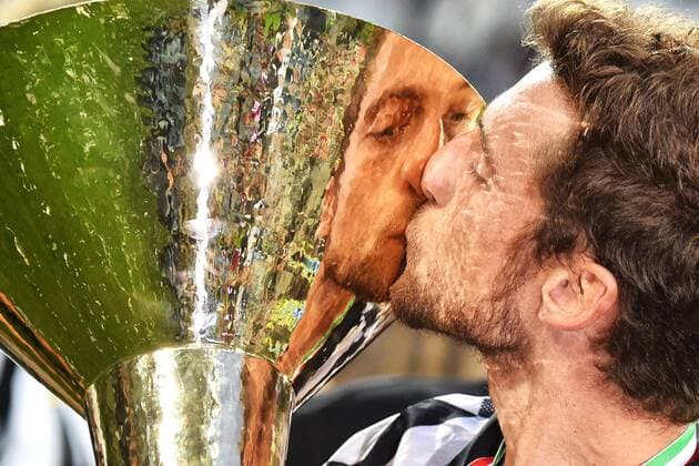 Aktuell Fußball, Italien, serie A Football ITA , Juventus Turin feiert die Meisterschaft Juventus celebration Claudio Marchisio 23-05-2015 Football serie A Football ITA 2014 2015 Juventus Turin - SSC Napoli . Foto AndreaxStaccioli Insidefoto andreaxstaccioli