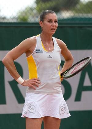 Aktuell Tennis, Grand Slam, French Open in Paris, Tag 1 Flavia Pennetta (ITA) Tennis - French Open 2015 - Grand Slam ITF ATP Tennis Herren WTA Tennis Damen - Roland Garros - Paris - - France - 24 May 2015. Juergen Hasenkopf