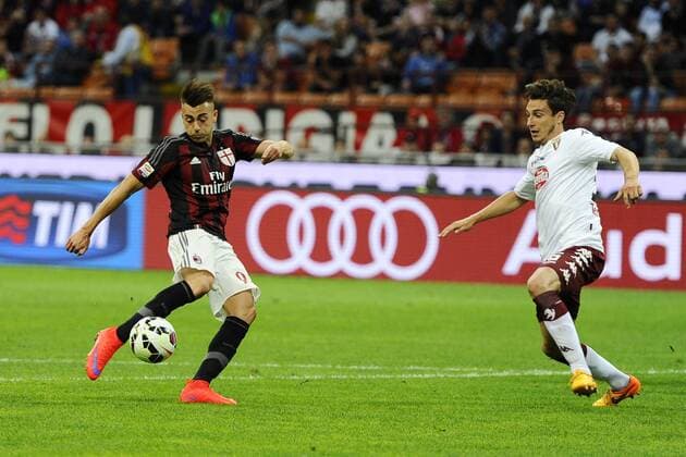 Aktuell Fußball, Italien, serie A Football ITA , AC Mailand - FC Turin Gol di Stephan El Shaarawy Milan 1-0. Celebration goal 24-05-2015 Football serie A Football ITA AC Milan - Torino FC . Foto GiuseppexCeleste Insidefoto giuseppexceleste