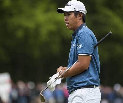 24.05.2015. Wentworth, England. BMW PGA Golf Herren Golf Championship. Final Round. Byeong Hun An KOR on the 17th green, during the final round of the 2015 BMW PGA Championship from The West Course Wentworth Golf Club xStephenxBartholomewx  ActionPlus11623878