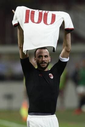 Aktuell Fußball, Italien, serie A Football ITA , AC Mailand - FC Turin 24 05 2015 - serie A Football ITA AC Milan vs Torino FC foto DanielexBuffa Image Pictured: gol Giampaolo Pazzini 