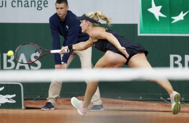TENNIS - WTA Tennis Damen French Open 2015 PARIS,FRANCE,25.MAY.15 - TENNIS - WTA World Tour, Grand Slam, Roland Garros, French Open. Image shows Timea Babos (HUN). GEPAxpictures xMatthiasxHauer