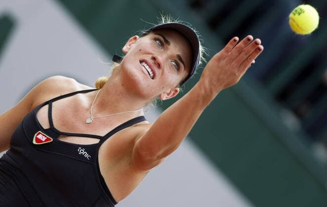 TENNIS - WTA Tennis Damen French Open 2015 PARIS,FRANCE,25.MAY.15 - TENNIS - WTA World Tour, Grand Slam, Roland Garros, French Open. Image shows Timea Babos (HUN). GEPAxpictures xMatthiasxHauer