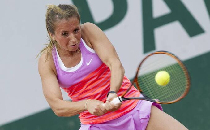 TENNIS - WTA Tennis Damen French Open 2015 PARIS,FRANCE,25.MAY.15 - TENNIS - WTA World Tour, Grand Slam, Roland Garros, French Open. Image shows Annika Beck (GER). GEPAxpictures xMatthiasxHauer