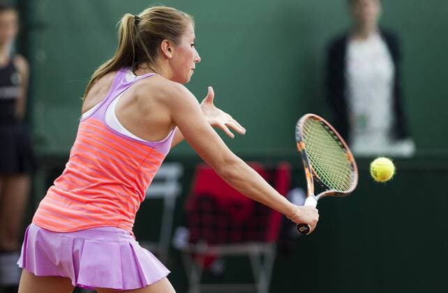 TENNIS - WTA Tennis Damen French Open 2015 PARIS,FRANCE,25.MAY.15 - TENNIS - WTA World Tour, Grand Slam, Roland Garros, French Open. Image shows Annika Beck (GER). GEPAxpictures xMatthiasxHauer