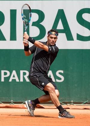 Fabio Fognini (ITA) Tennis - French Open 2015 - Grand Slam ITF ATP Tennis Herren WTA Tennis Damen - Roland Garros - Paris - - France - 25 May 2015. Juergen Hasenkopf