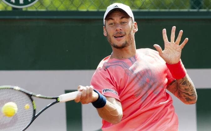 TENNIS - ATP Tennis Herren French Open 2015 PARIS,FRANCE,25.MAY.15 - TENNIS - ATP World Tour, Grand Slam, Roland Garros, French Open. Image shows Andreas Haider-Maurer (AUT). GEPAxpictures xMatthiasxHauer