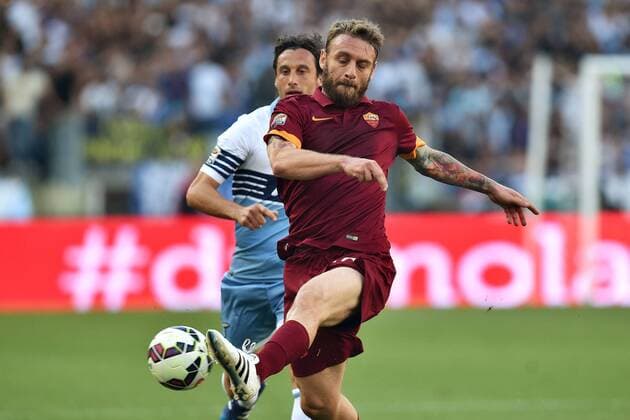Daniele De Rossi Roma, Stefano Mauri Lazio Roma 25-05-2015 Stadio Olimpico Football Calcio Serie A 2014 2015 Lazio - AS Roma. andreaxstaccioli