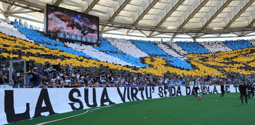 Fanchoreo Lazio. Roma 25-05-2015 Stadio Olimpico. Football Calcio 2014 2015 Serie A. Lazio. AntoniettaxBaldassarre