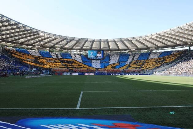 Tifosi Lazio Supporters Roma 25-05-2015 Stadio Olimpico Football Calcio Serie A 2014 2015 Lazio. andreaxstaccioli