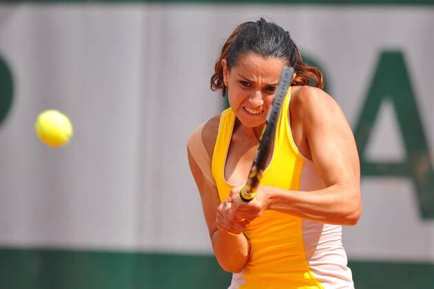 Amandine Hesse (Fra) TENNIS : Tournoi de Roland Garros 2015 - 25 05 2015 TennisMagazine Panoramic 