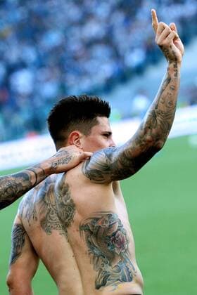 Manuel Iturbe Roma Goal celebration 0-1 Roma 25-05-2015 Stadio Olimpico Football Calcio Serie A 2014 2015 Lazio - AS Roma. andreaxstaccioli