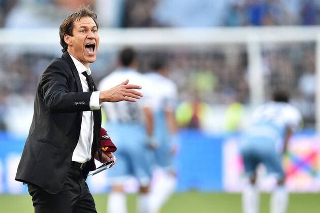 Rudi Garcia Roma celebration Roma 25-05-2015 Stadio Olimpico Football Calcio Serie A 2014 2015 Lazio - AS Roma. andreaxstaccioli