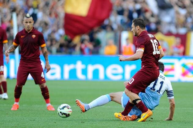 Aktuell Fußball, Italien, Serie A, Lazio Rom - AS Rom IPP20150525 Football - soccer: Serie A, Lazio Rom - AS Rom, Miroslav Klose, Francesco Totti - xHOCHxZWEIx xItalyxPhotoxPressx 
