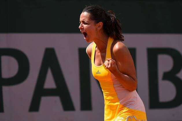 Amandine Hesse (FRA) TENNIS : Roland Garros 2015 - Internationaux de France - 25 05 2015 TennisMagazine Panoramic 