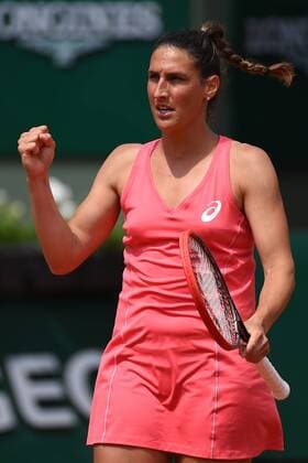 Virginie Razzano (FRA) TENNIS : Roland Garros 2015 - Internationaux de France - 25 05 2015 TennisMagazine Panoramic 