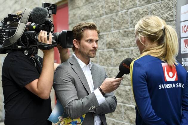 Toronto, Kanada - 150525 TV4:s reporter Max Grinndal Training Schweden CarlxSandin -  - ZUMAb138