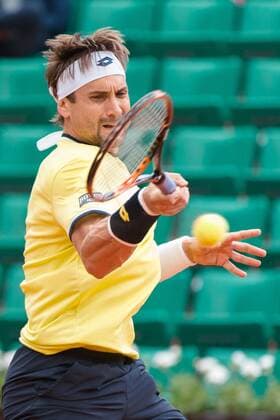 May 26, 2015: David Ferrer (ESP) in action in a 1st round match against Lukas Lacko (SVK) on day three of the 2015 French Open tennis tournament at Roland Garros in Paris, France. Sydney Low Cal Media. Tennis 2015: French Open MAY 26 - ZUMAc04_