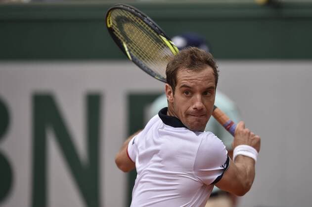 PARIS, 26.05.2015, Richard Gasquet (FRA) bei den Tennis French Open 2015 in Paris