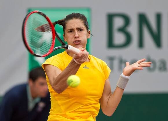 Andrea Petkovic (GER) Tennis - French Open 2015 - Grand Slam ITF ATP Tennis Herren WTA Tennis Damen - Roland Garros - Paris - - France - 26 May 2015. Juergen Hasenkopf