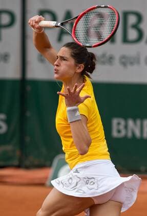 Andrea Petkovic (GER) Tennis - French Open 2015 - Grand Slam ITF ATP Tennis Herren WTA Tennis Damen - Roland Garros - Paris - - France - 26 May 2015. Juergen Hasenkopf