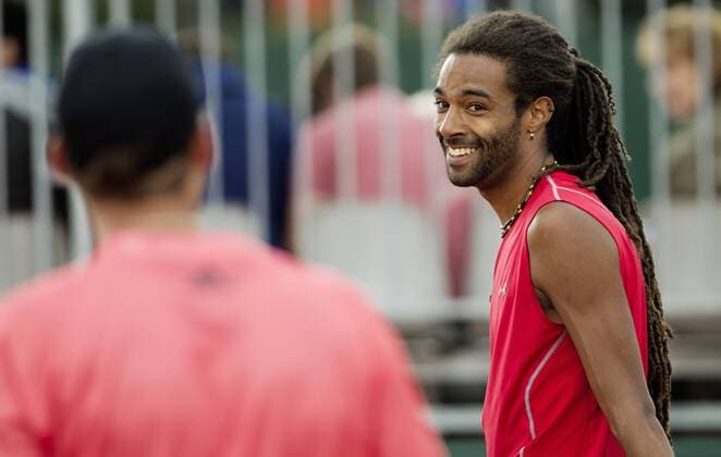 TENNIS - ATP Tennis Herren French Open 2015 PARIS,FRANCE,26.MAY.15 - TENNIS - ATP World Tour, Grand Slam, Roland Garros, French Open, doubles. Image shows Andreas Haider-Maurer (AUT) and Dustin Brown (GER). GEPAxpictures xMatthiasxHauer