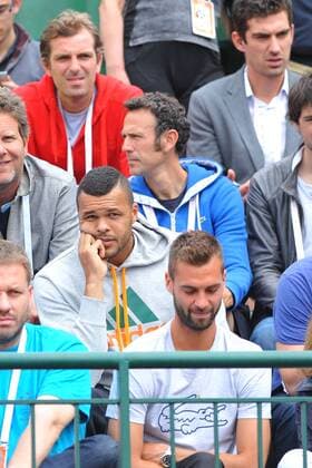 Jo Wilfried Tsonga (Fra) avec Benoit Paire et Julien Benneteau TENNIS : Tournoi de Roland Garros 2015 - 26 05 2015 TennisMagazine Panoramic 