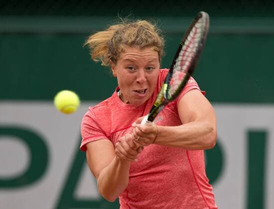 Anna-Lena Friedsam (GER) , Tennis - French Open 2015 - Grand Slam ITF ATP Tennis Herren WTA Tennis Damen - Roland Garros - Paris - - France - 26 May 2015. Juergen Hasenkopf