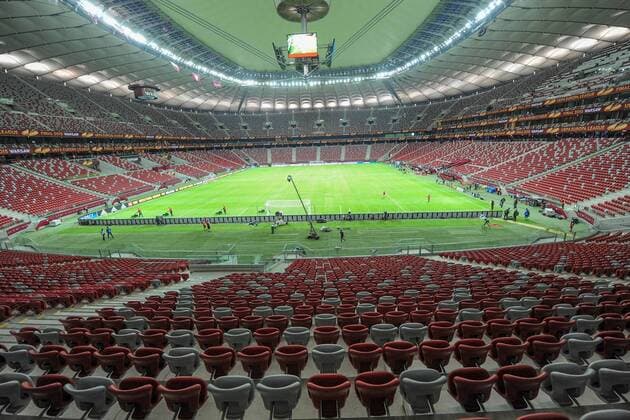 May 26, 2015 - Naples, Italy - A general view of Stadion Narodowy during a Sevilla FC training session ahead of the UEFA Europa League Final match against FC Dnipro Dnipropetrovsk Football Soccer at Stadion Narodowy on May 26, 2015 in Warsaw, Poland. Sevilla FC Training - UEFA Europa League Final  - ZUMAn230