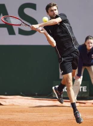 TENNIS - ATP Tennis Herren French Open 2015 PARIS,FRANCE,27.MAY.15 - TENNIS - ATP World Tour, Grand Slam, Roland Garros, French Open. Image shows Gilles Simon (FRA). GEPAxpictures xMatthiasxHauer